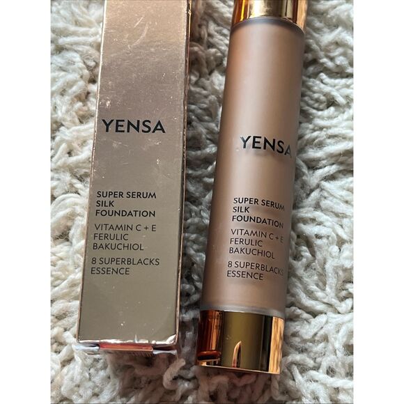 YENSA BEAUTY Super Serum Silk Foundation in Deep Golden 1oz / 30mL Full Size NIB - Picture 2 of 6